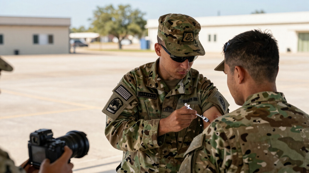 US military requires flu vaccine for some after outbreak in Texas training center